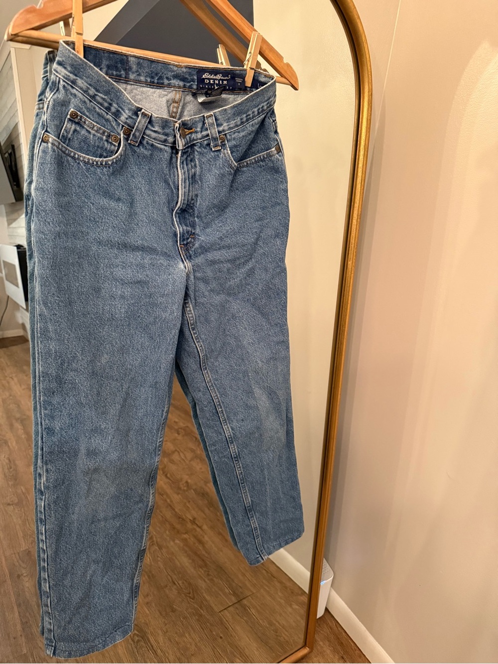 Vintage 90s Women’s Eddie Bauer 100% Cotton Denim Straight Jeans